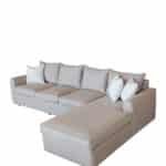 آيكا | طقم كنب زاوية من الكتان - ديباج