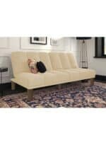 سوسو | 3 - مقاعد صوفا من المخمل 180x84x94 سم  - بيج فاتح