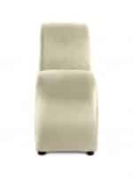 ⁦أريكة استرخاء رومانسية شيزلونج صغيرة سادة من المخمل - بيج فاتح - 170x70x40سم⁩ - الصورة ⁦4⁩