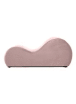 ⁦أريكة استرخاء رومانسية شيزلونج صغيرة سادة من المخمل - زهري فاتح - 170x70x40سم⁩ - الصورة ⁦2⁩