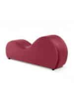 ⁦أريكة استرخاء رومانسية شيزلونج صغيرة سادة من المخمل - زهري غامق - 170x70x40سم⁩ - الصورة ⁦3⁩