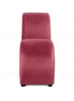 ⁦أريكة استرخاء رومانسية شيزلونج صغيرة سادة من المخمل - زهري غامق - 170x70x40سم⁩ - الصورة ⁦4⁩