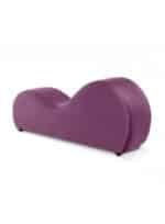 ⁦أريكة استرخاء رومانسية شيزلونج صغيرة سادة من المخمل - بنفسجي فاتح - 170x70x40سم⁩ - الصورة ⁦3⁩