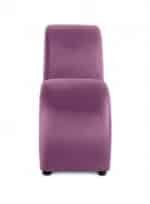 ⁦أريكة استرخاء رومانسية شيزلونج صغيرة سادة من المخمل - بنفسجي فاتح - 170x70x40سم⁩ - الصورة ⁦4⁩