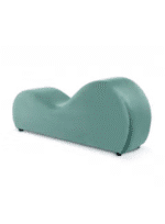 ⁦أريكة استرخاء رومانسية شيزلونج صغيرة سادة من المخمل - تركواز فاتح - 170x70x40سم⁩ - الصورة ⁦3⁩