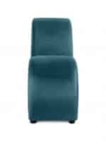 ⁦أريكة استرخاء رومانسية شيزلونج صغيرة سادة من المخمل - تركواز غامق - 170x70x40سم⁩ - الصورة ⁦4⁩