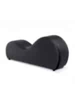 ⁦أريكة استرخاء رومانسية شيزلونج صغيرة سادة من المخمل - رمادي غامق - 170x70x40سم⁩ - الصورة ⁦3⁩