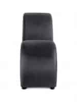 ⁦أريكة استرخاء رومانسية شيزلونج صغيرة سادة من المخمل - رمادي غامق - 170x70x40سم⁩ - الصورة ⁦4⁩