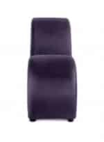 ⁦أريكة استرخاء رومانسية شيزلونج صغيرة سادة من المخمل - بنفسجي غامق - 170x70x40سم⁩ - الصورة ⁦4⁩
