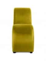 ⁦أريكة استرخاء رومانسية شيزلونج صغيرة سادة من المخمل - ذهبي - 170x70x40سم⁩ - الصورة ⁦4⁩