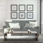 نارا | 3 - مقاعد صوفا من الكتان 193x85x86 سم - رمادي فاتح