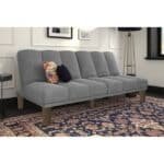 سوسو | 3 - مقاعد صوفا من المخمل 180x84x94 سم  - رمادي