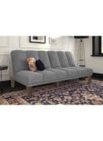 سوسو | 3 - مقاعد صوفا من المخمل 180x84x94 سم  - رمادي