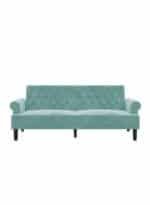 ⁦شوكولا | 3 - مقاعد صوفا من المخمل 212x82x84 سم   - تركواز فاتح⁩ - الصورة ⁦3⁩