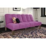 سوسو | 3 - مقاعد صوفا من المخمل 180x84x94 سم  - بنفسجي فاتح