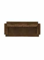 ⁦شوكولا | 3 - مقاعد صوفا من المخمل 212x82x84 سم   - بني⁩ - الصورة ⁦4⁩