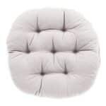 مخده وسادة ديكور منجدة مربعة من المخمل الناعم بتصميم سادة وألوان جذابة - أبيض