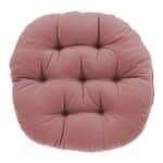 مخده وسادة ديكور منجدة مربعة من المخمل الناعم بتصميم سادة وألوان جذابة - زهري غامق