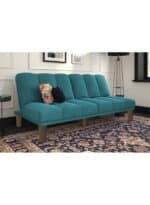 سوسو | 3 - مقاعد صوفا من المخمل 180x84x94 سم  - تركواز غامق