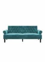 ⁦شوكولا | 3 - مقاعد صوفا من المخمل 212x82x84 سم   - تركواز غامق⁩ - الصورة ⁦3⁩