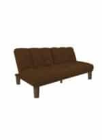 ⁦سوسو | 3 - مقاعد صوفا من المخمل 180x84x94 سم  - بني⁩ - الصورة ⁦2⁩