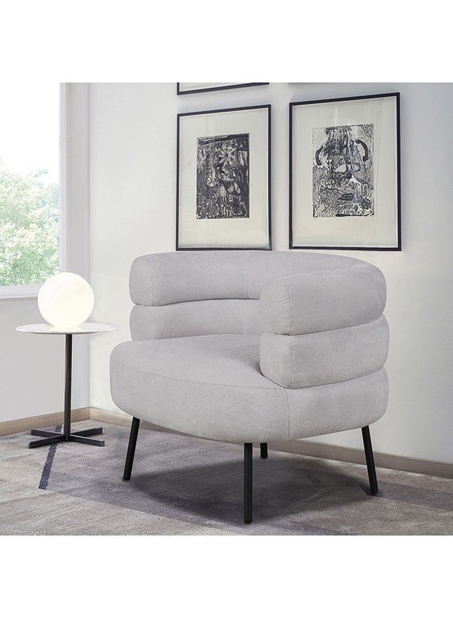 fbaa80ce-527d-4315-903f-3e9dc64336a9.jpg كرسي من البوكليه والخشب السويدي 60x70x55 سم - رمادي - الصورة 1